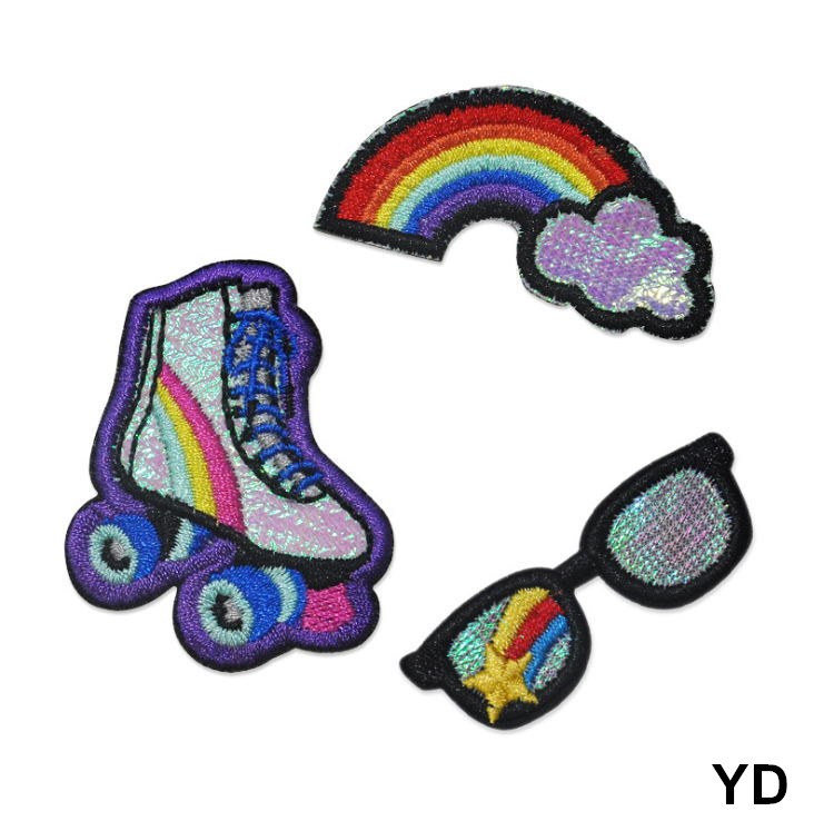 Sewing Id - 10 Pcs Rainbow Embroidered Patch Iron