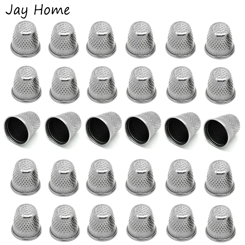 Sewing Thimble Metal - 5/10Pcs Silver Sewing Thimbles Metal Fingertip