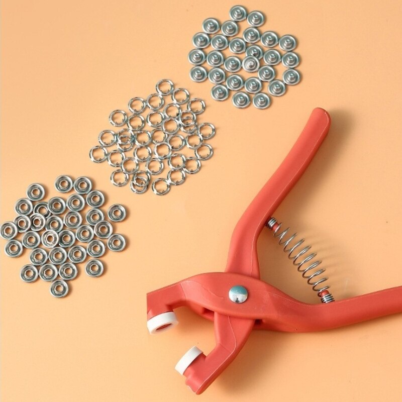 Textile Sewing Kit - 50 Sets 9.5MM Five Jaw Buckle