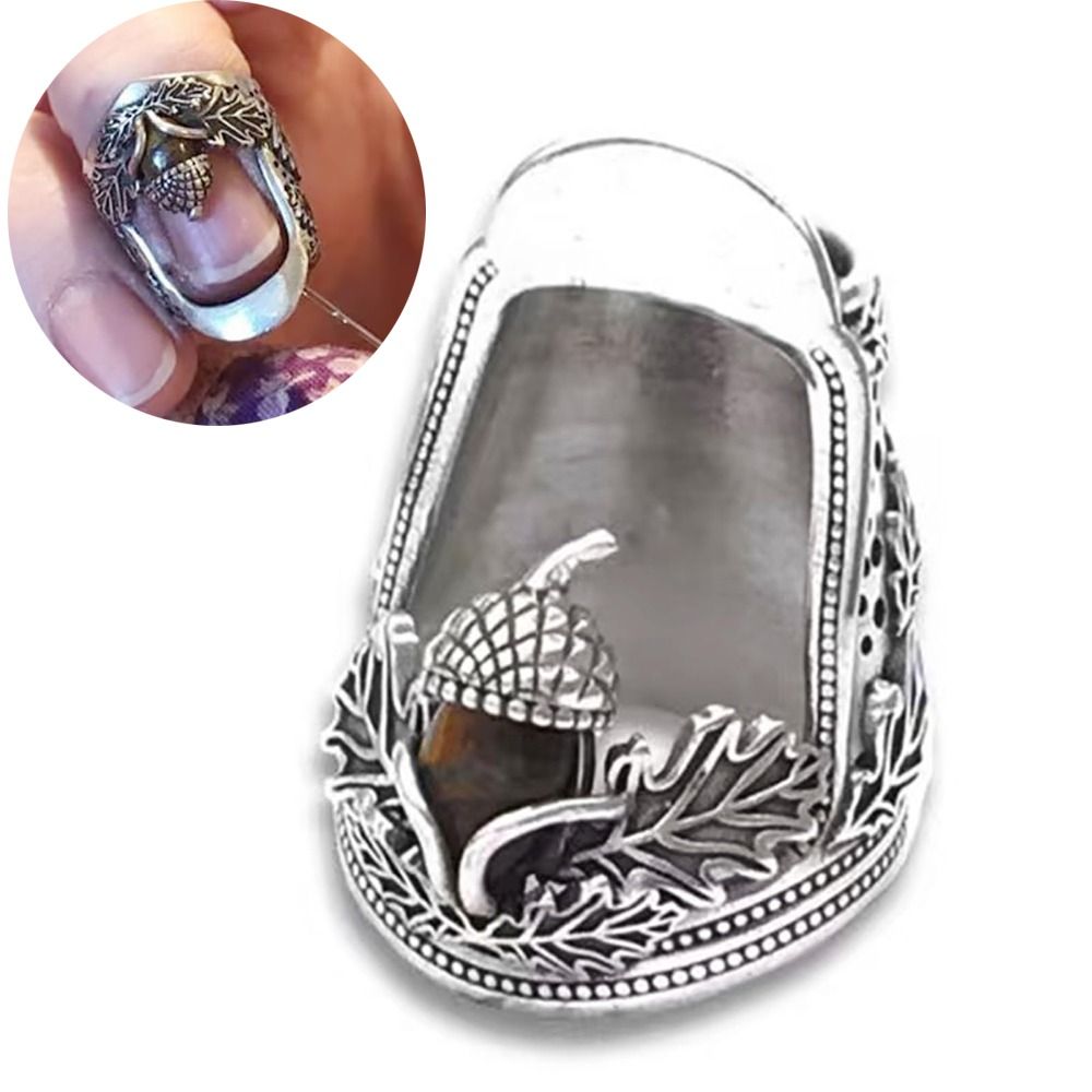 Sewing Thimble Metal - Metal Open Nail Acorn Thimble Durable