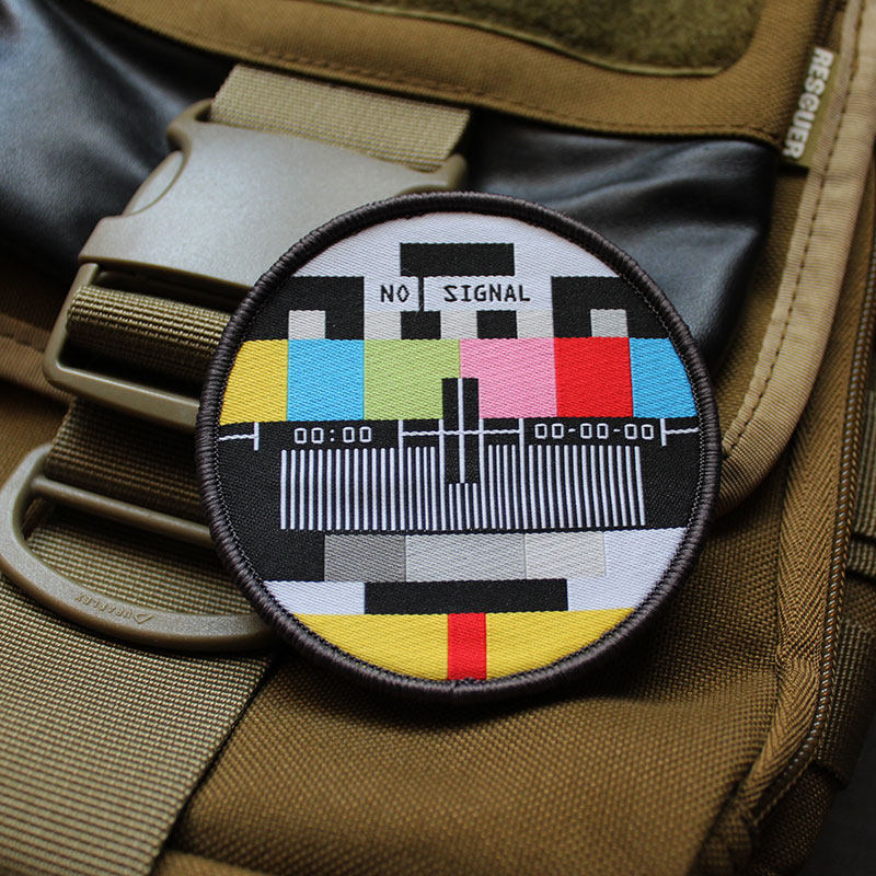 Sewing Labels - NO SIGNAL Ultra-fine Woven Label Badge
