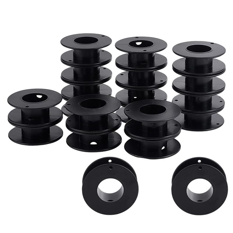 Thread Bobbins Empty - MLGB-20Pcs Empty Spools, 2.1X0.7 Inch Plastic