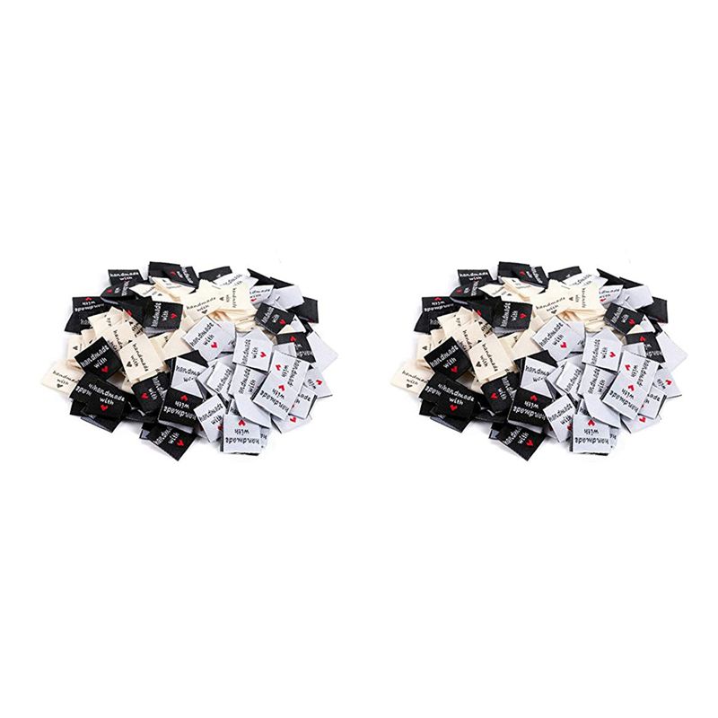 Sewing Labels - A02M-300 Pcs Handmade Sew-On Woven Clothing