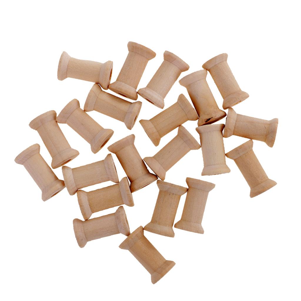 Thread Bobbins Empty - Wooden Empty Bobbin Set 20 Pieces
