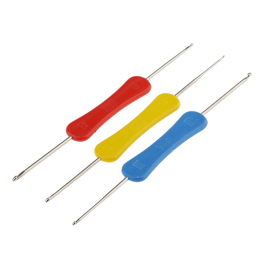 Textile Sewing Kit - 3 Mixed Double Ended Grip Crochet
