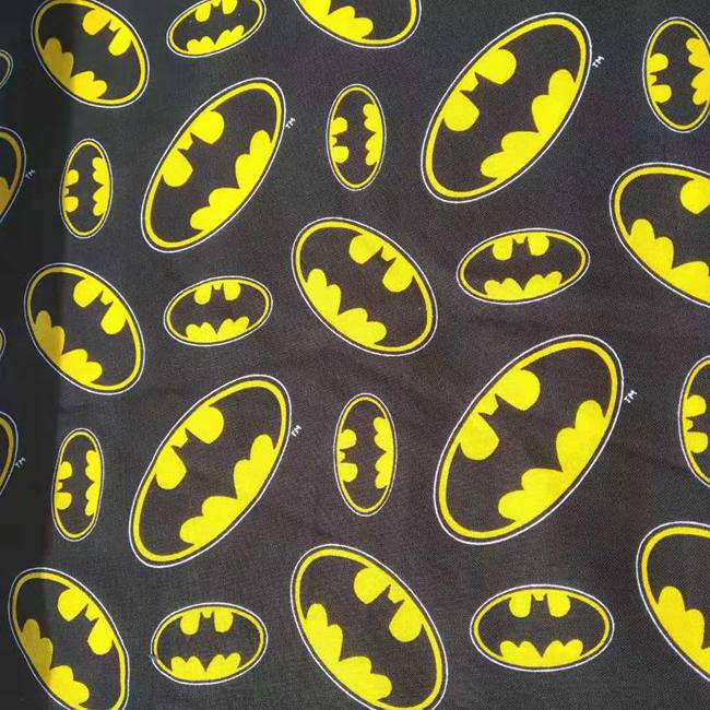Textile And Sewing Materials - 140cm Width Cartoon Batman Logo Design