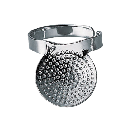 Sewing Thimble Metal - clover Open-Back Palm Thimble / Heavy-Duty