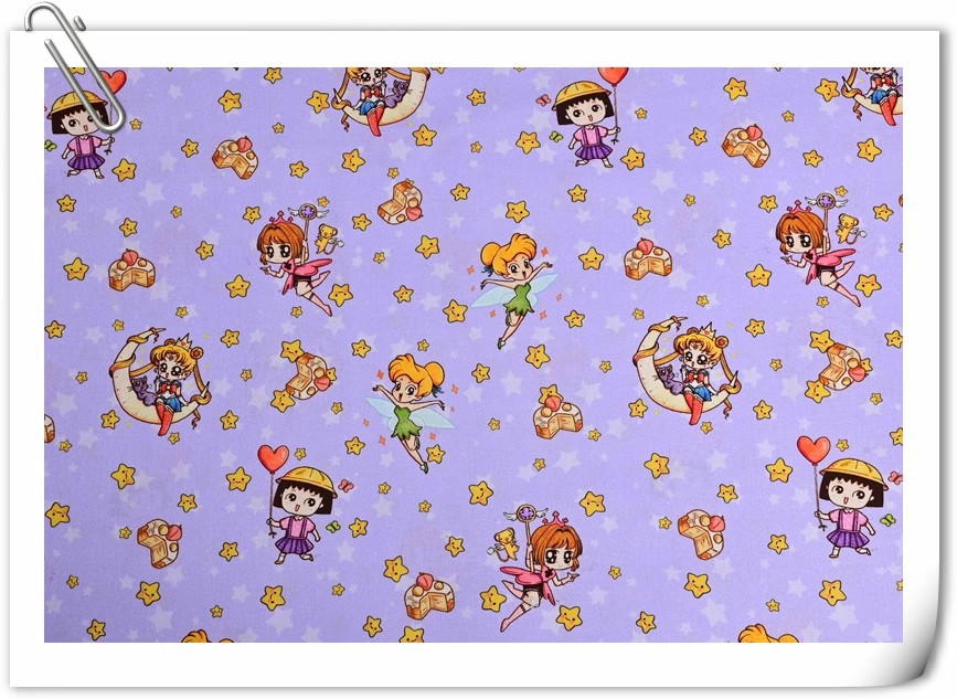 Sailor Moon Stars Cartoon Girl - Textile And Sewing Materials 评论和价格