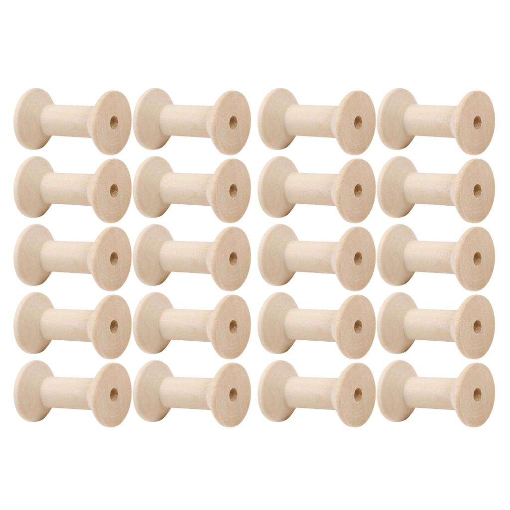 20pcs Wooden Bobbins Thread Sp - Thread Bobbins Empty 评论和价格