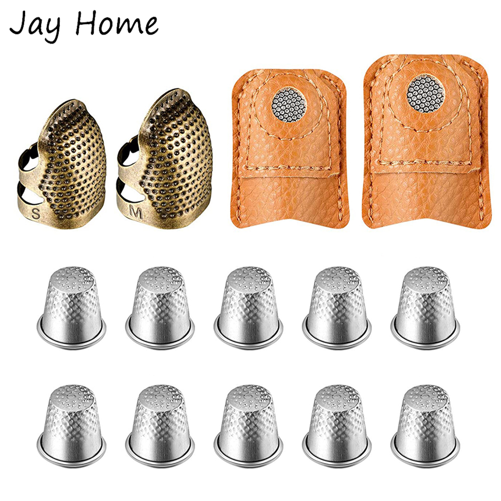 14Pcs Sewing Thimble Set Metal - Sewing Thimble Metal 评论和价格
