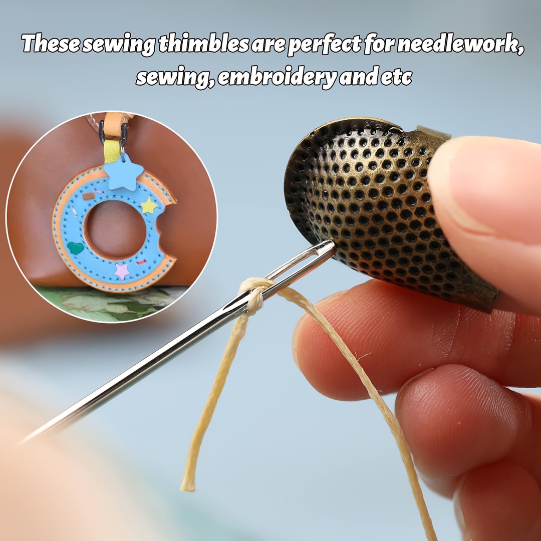 Sewing Thimbles, Adjustable Me - Sewing Thimble Metal 评论和价格