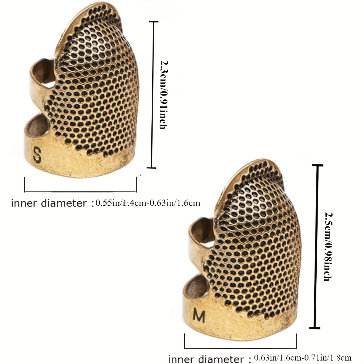 Sewing Thimbles, Adjustable Me - Sewing Thimble Metal 评论和价格