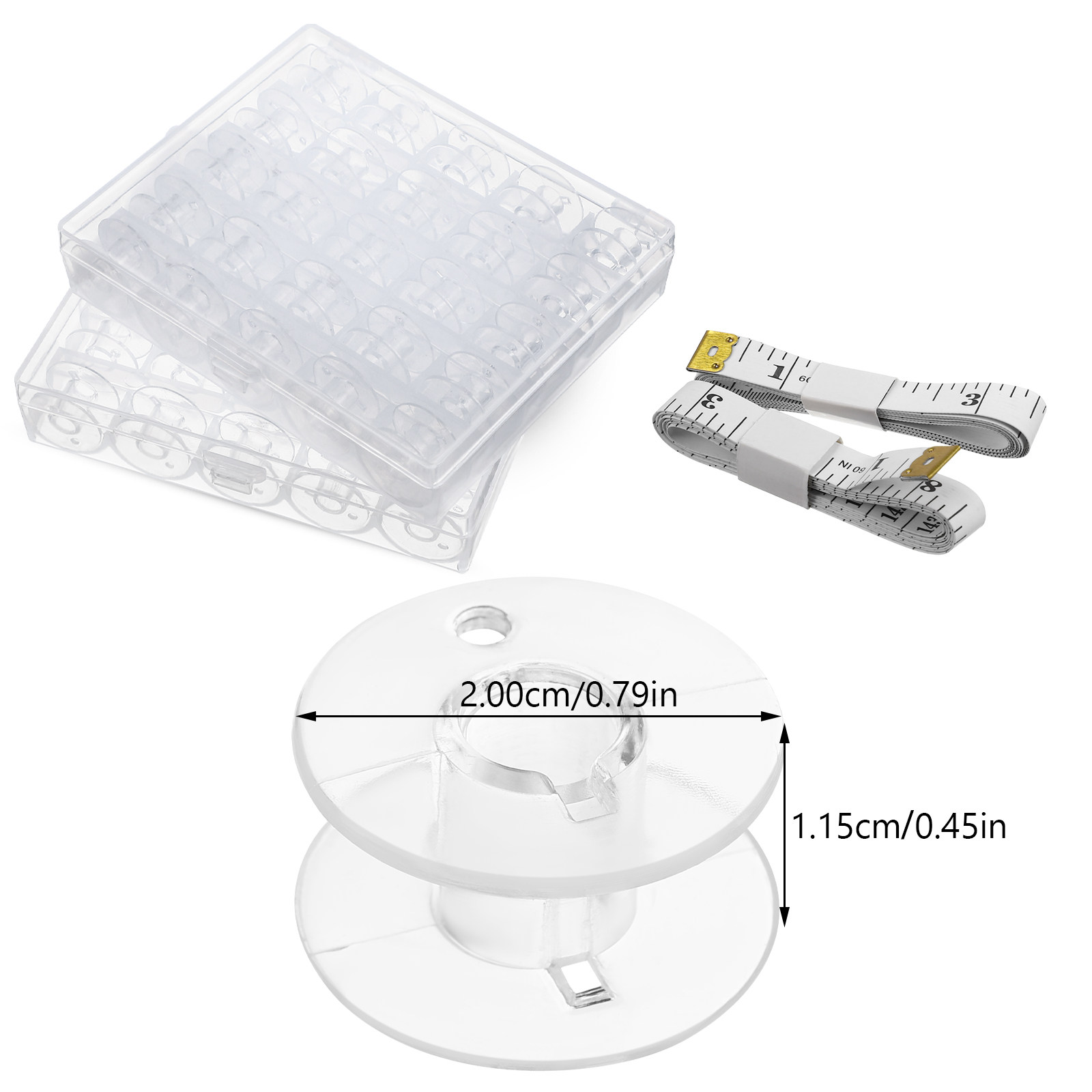 1Set Sewing Bobbins Storage Bo - Thread Bobbins Empty 评论和价格