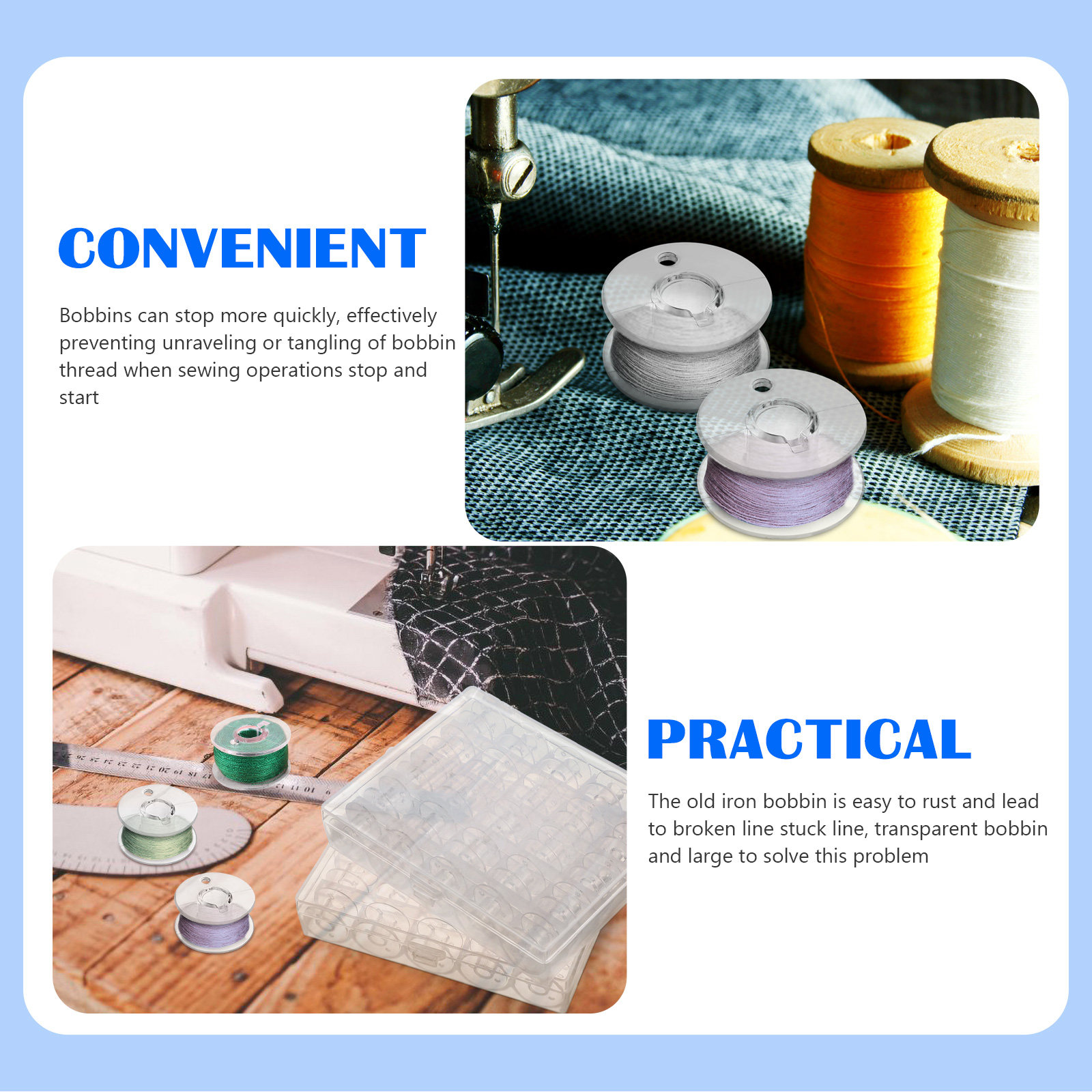 1Set Sewing Bobbins Storage Bo - Thread Bobbins Empty 评论和价格