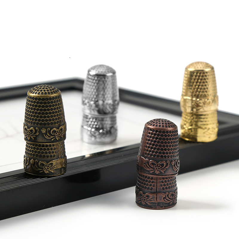Retro Finger Protector Antique - Sewing Thimble Metal 评论和价格