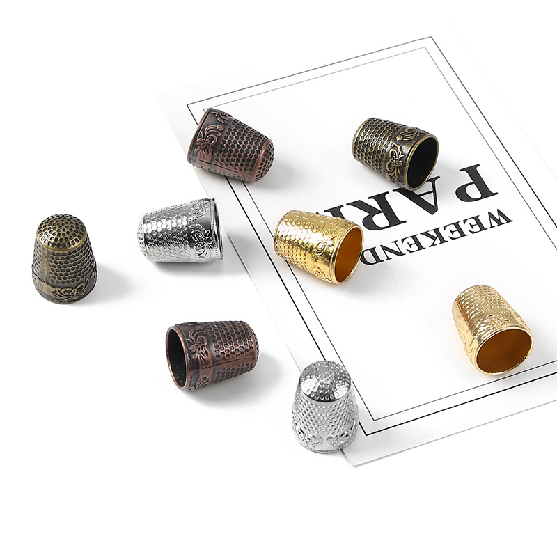 Retro Finger Protector Antique - Sewing Thimble Metal 评论和价格