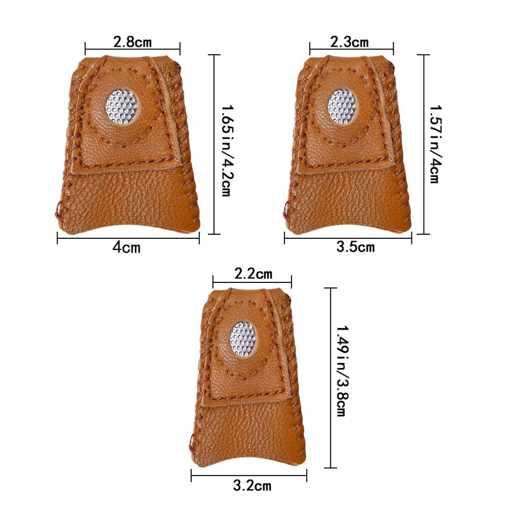 1Pcs Premium Sheepskin Thimble - Sewing Thimble Metal 评论和价格