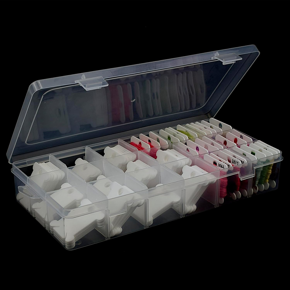 Embroidery Floss Organizer 18  - Bobbin Organizer Box 评论和价格