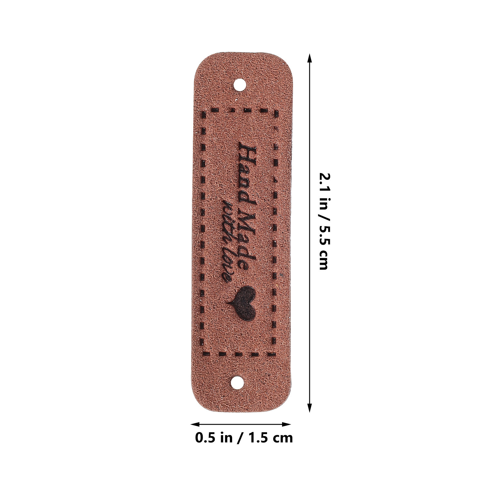 60Pcs Labels Embossed Heart Pa - Sewing Labels 评论和价格