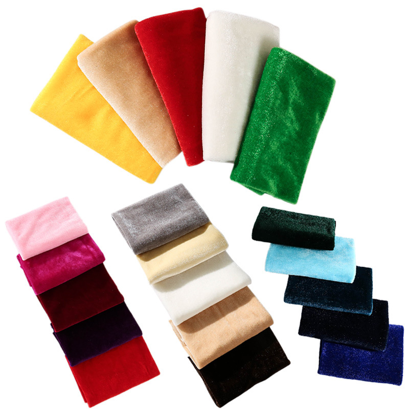 5Pcs 50x50cm Solid Color Velve - Sewing Velvet Fabric 评论和价格