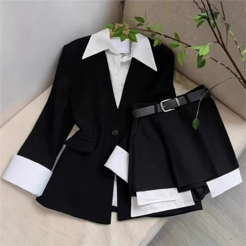 Women Two Piece Skirt Sets Pat - Sewing Jackets 评论和价格