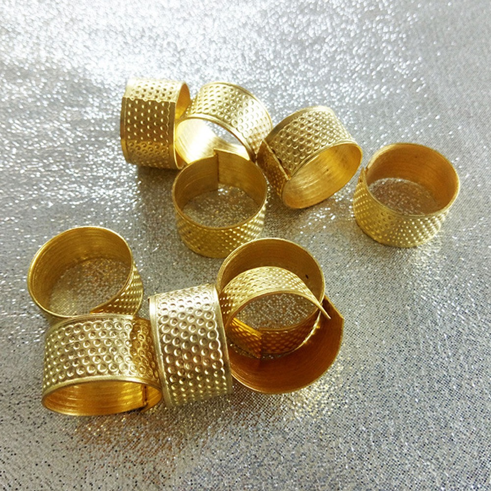 20pcs Retro Style Adjustable R - Sewing Thimble Metal 评论和价格