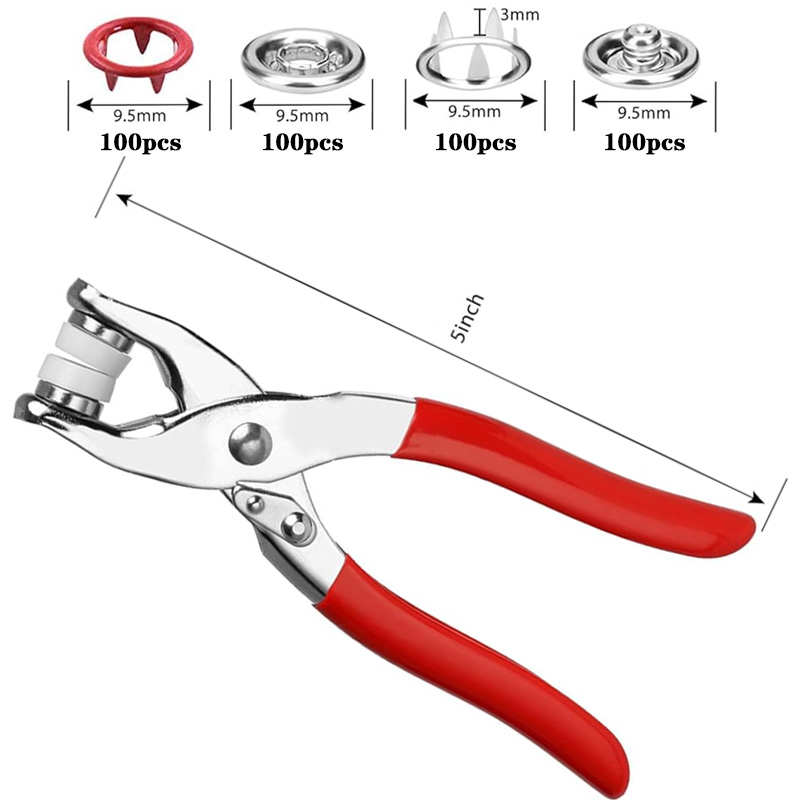100 Sets Snap Pliers Automatic - Snap Button Plier 评论和价格