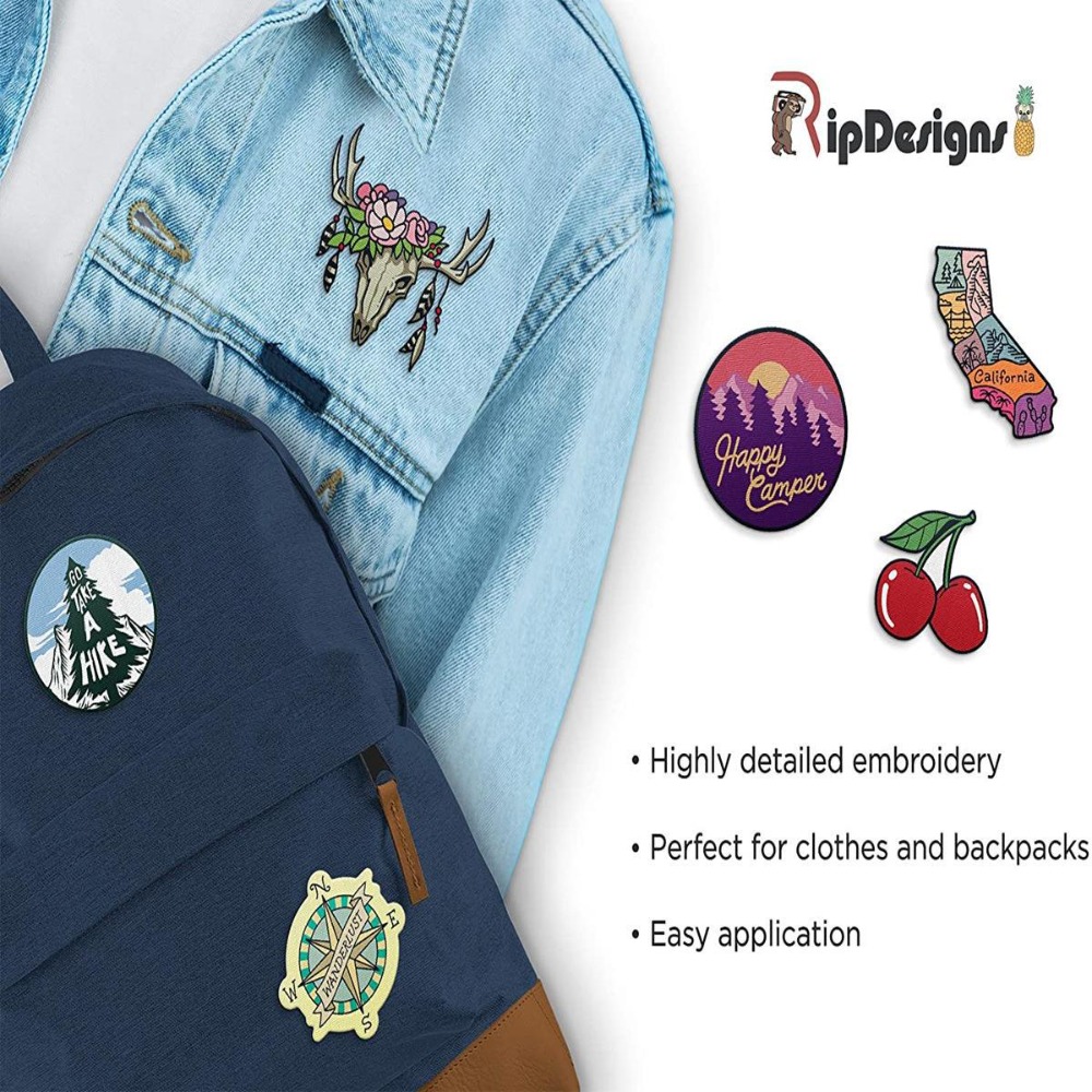 Cartoon Landscape Space Woven  - Sewing Labels 评论和价格