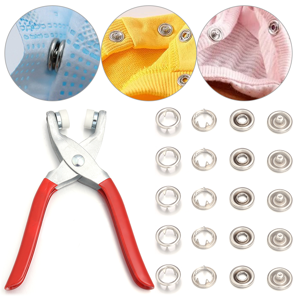 50sets 7.5/9.5/11mm Stainless  - Snap Button Plier 评论和价格