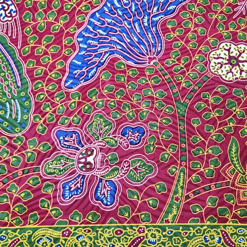 46Inch * 6Yards Green Leaves P - Sewing Batik 评论和价格