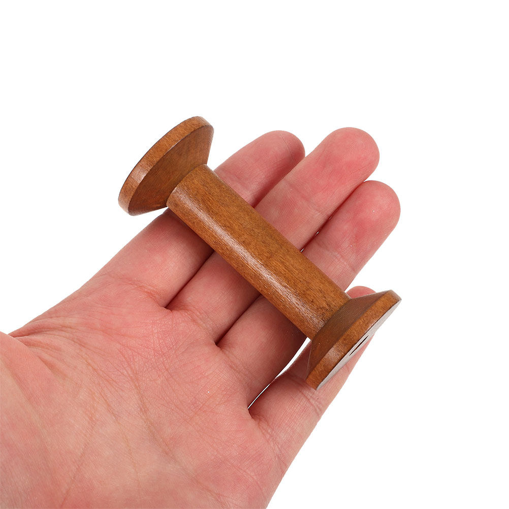 7Pcs Wooden Thread Spools Vint - Thread Bobbins Empty 评论和价格