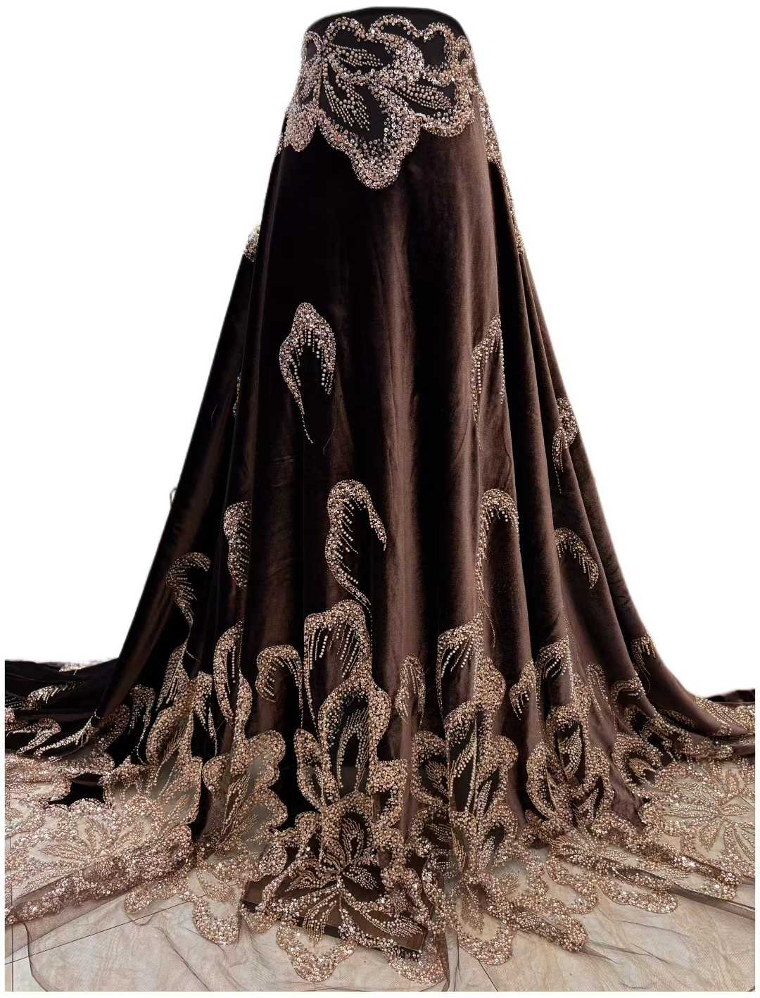 African Velvet Beaded Heavy La - Sewing Velvet Fabric 评论和价格