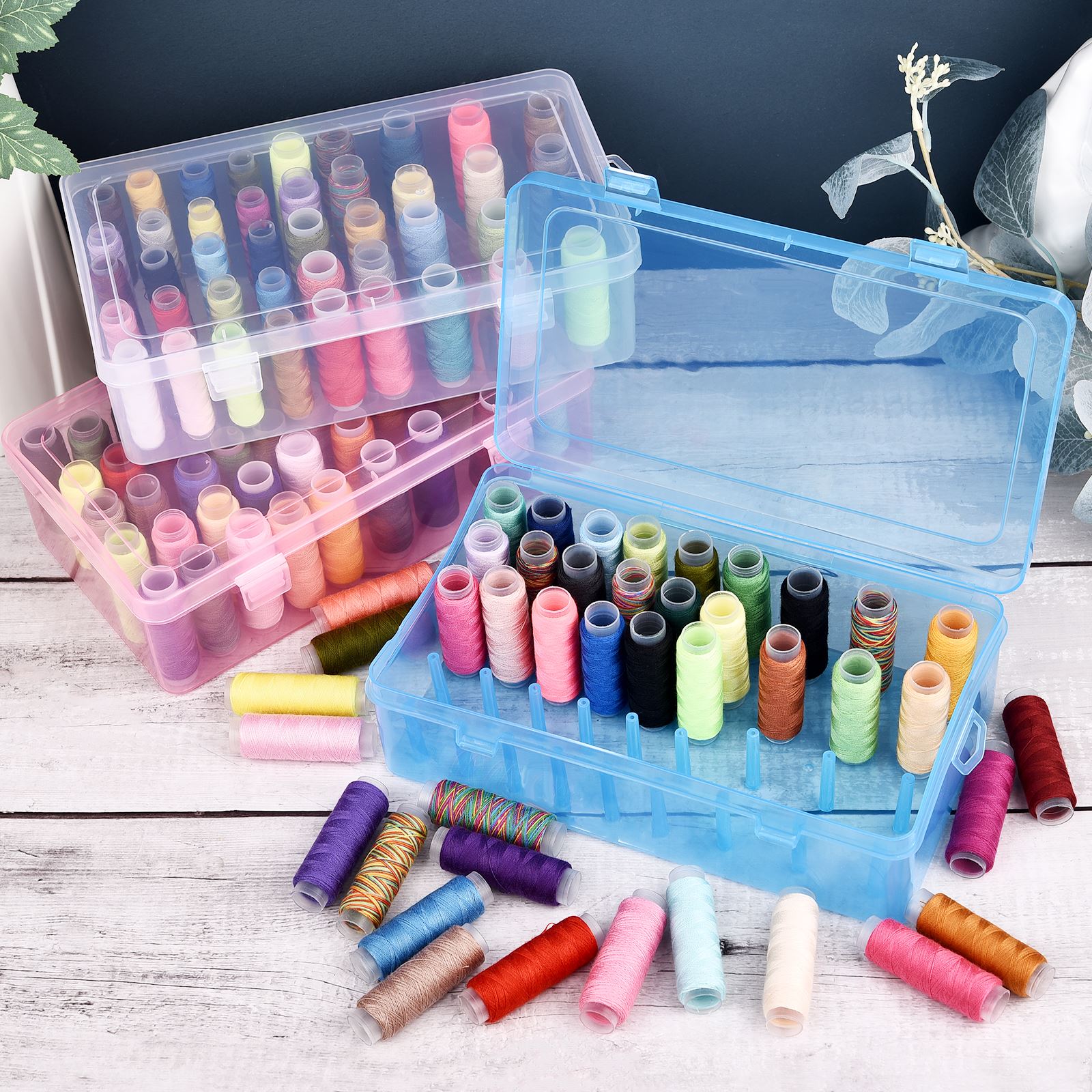 42 Axis Sewing Threads Box Bob - Bobbin Organizer Box 评论和价格