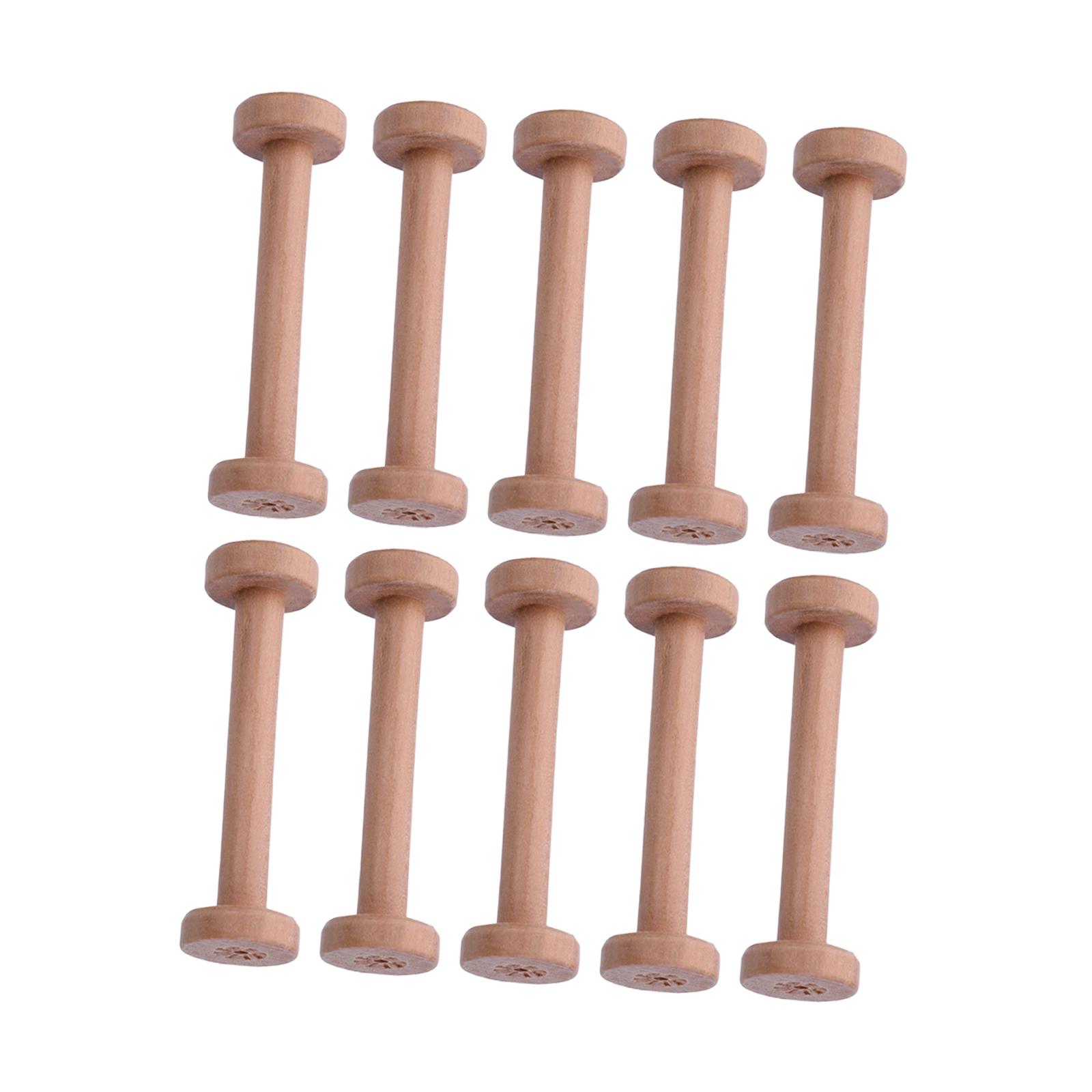 Wood Bobbins 10pcs Smooth Fini - Thread Bobbins Empty 评论和价格