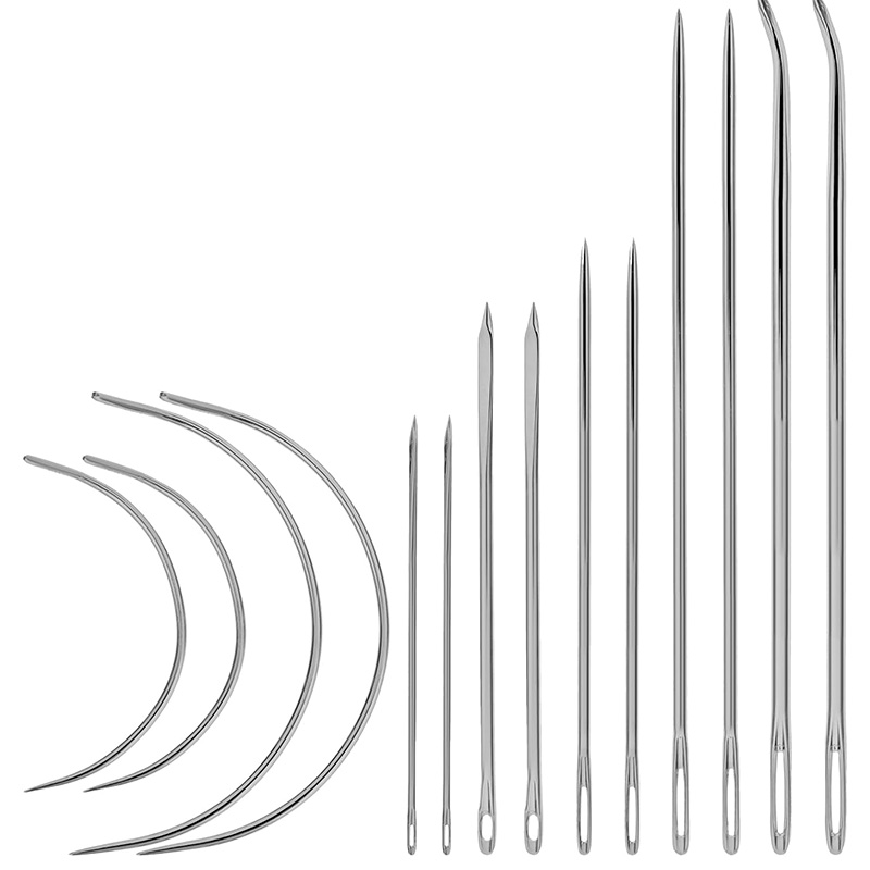 14 Pcs Heavy Duty Hand Sewing  - Leather Needle Heavy 评论和价格