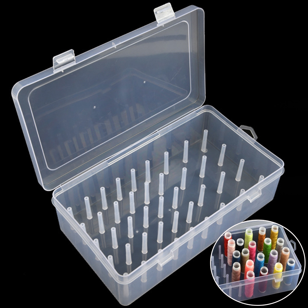 New Sewing Thread Box 42 Piece - Bobbin Organizer Box 评论和价格