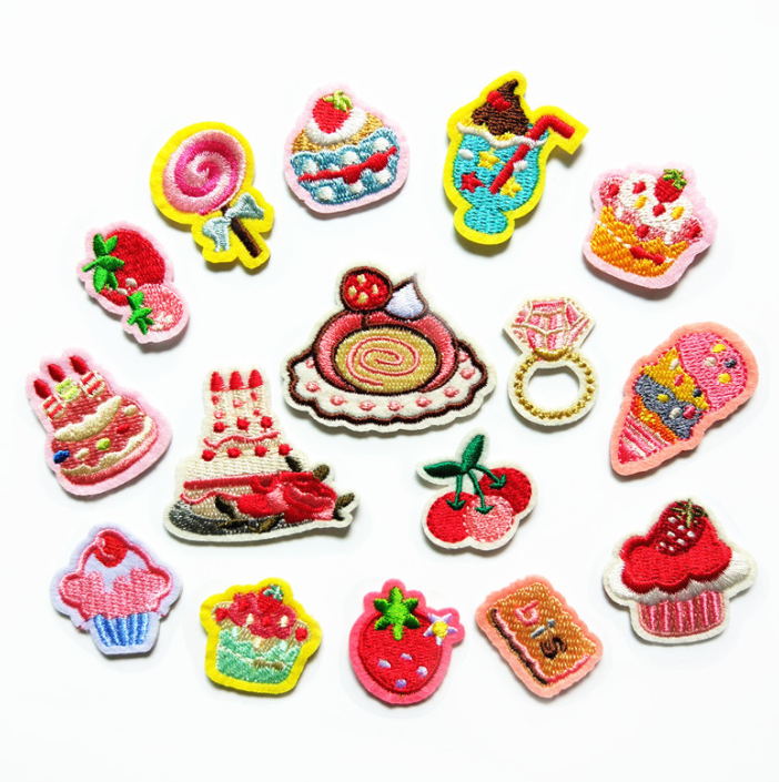 10 Pcs Fruit Cake Embroidered  - Sewing Id 评论和价格