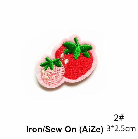 10 Pcs Fruit Cake Embroidered  - Sewing Id 评论和价格