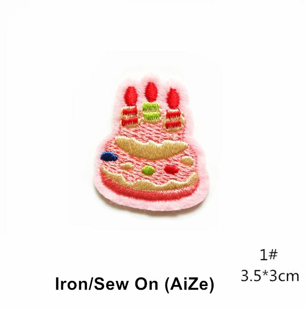 10 Pcs Fruit Cake Embroidered  - Sewing Id 评论和价格