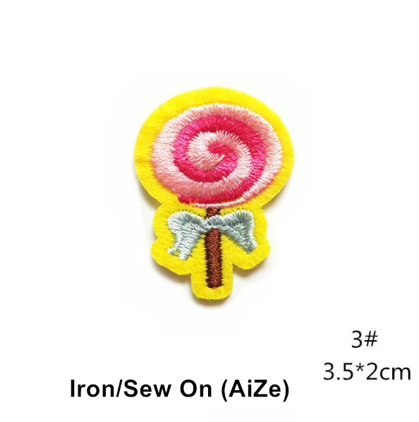 10 Pcs Fruit Cake Embroidered  - Sewing Id 评论和价格