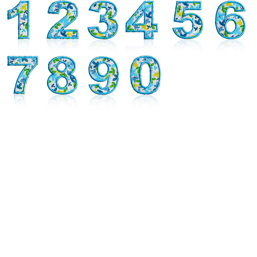 10 Pcs Blue Color Number Alpha - Sewing Id 评论和价格