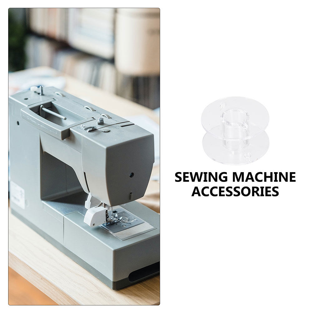 60Pcs Plastic Clear Sewing Mac - Thread Bobbins Empty 评论和价格