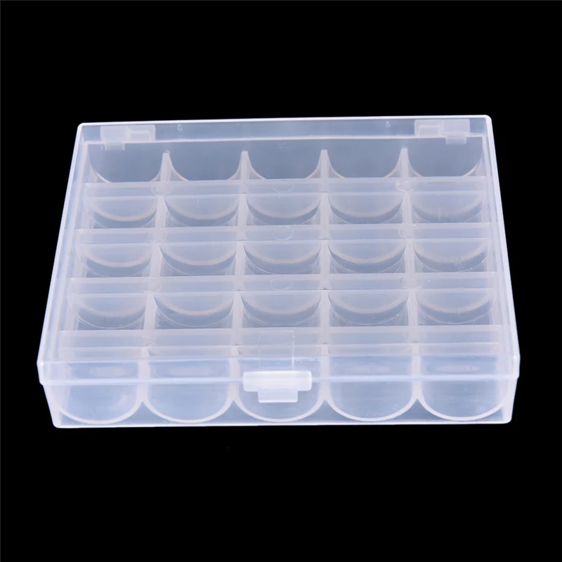25 Spools Empty Bobbins Sewing - Bobbin Organizer Box 评论和价格