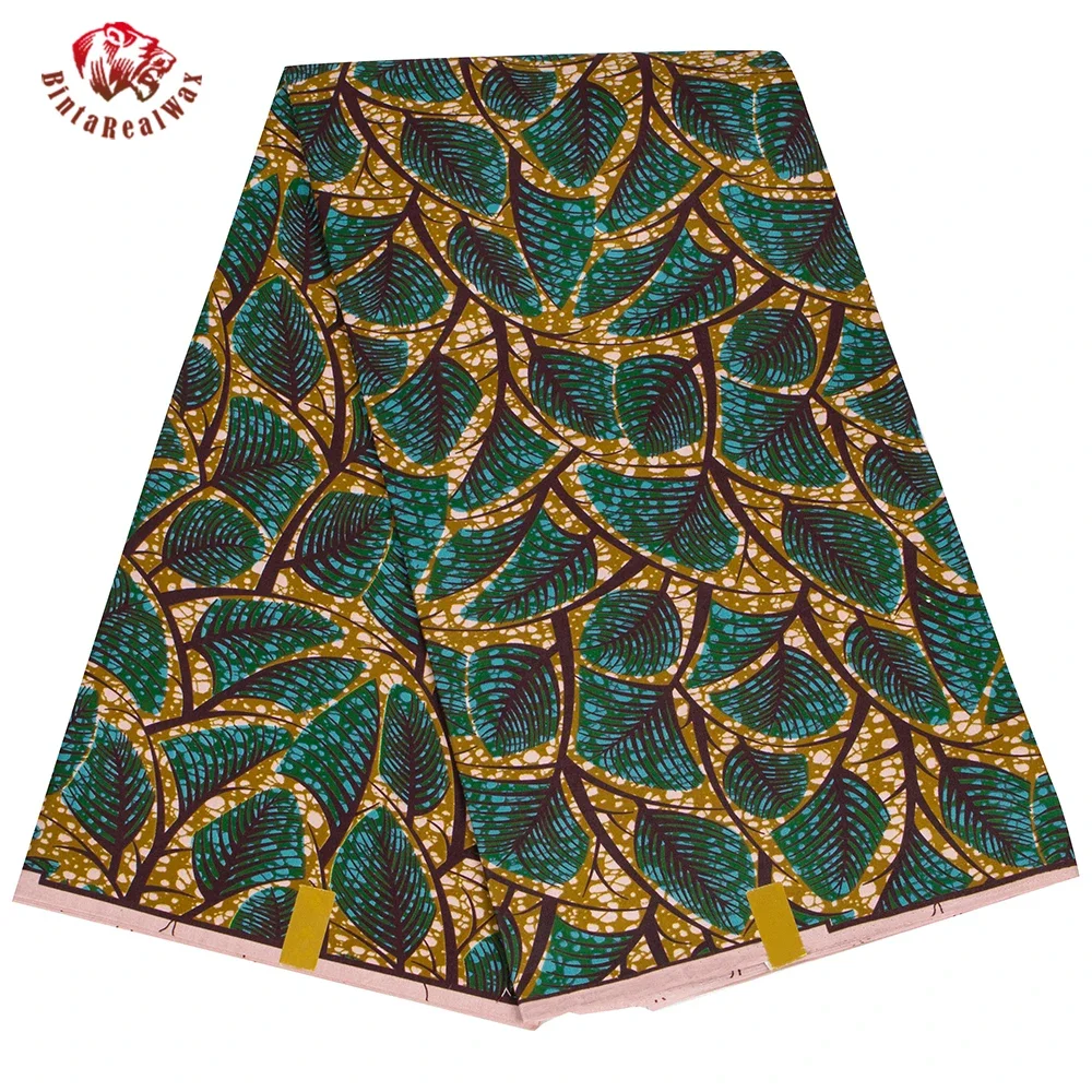 Ankara African Print Leaf Patt - Sewing Batik 评论和价格