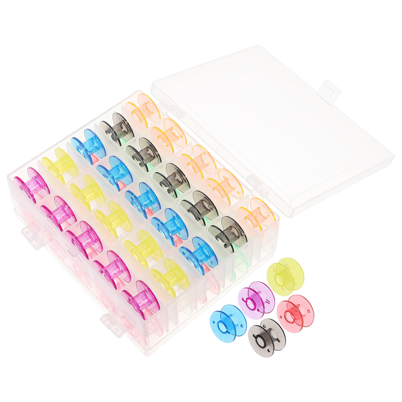 50Pcs Sewing Machine Bobbins P - Thread Bobbins Empty 评论和价格