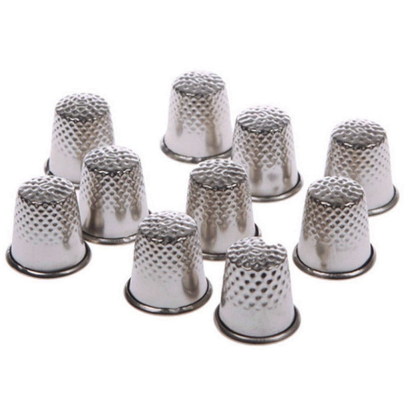 10Pcs Metal Aluminum Top Needl - Sewing Thimble Metal 评论和价格