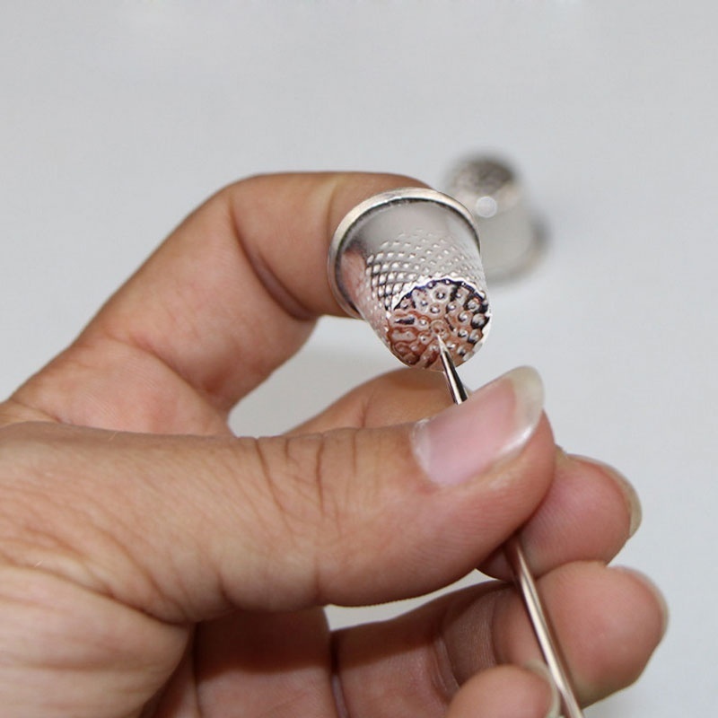 10Pcs Metal Aluminum Top Needl - Sewing Thimble Metal 评论和价格