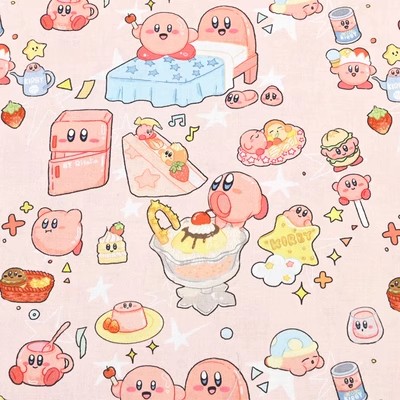 Cartoon Kirby 100 Cotton Fabri - Textile And Sewing Materials 评论和价格