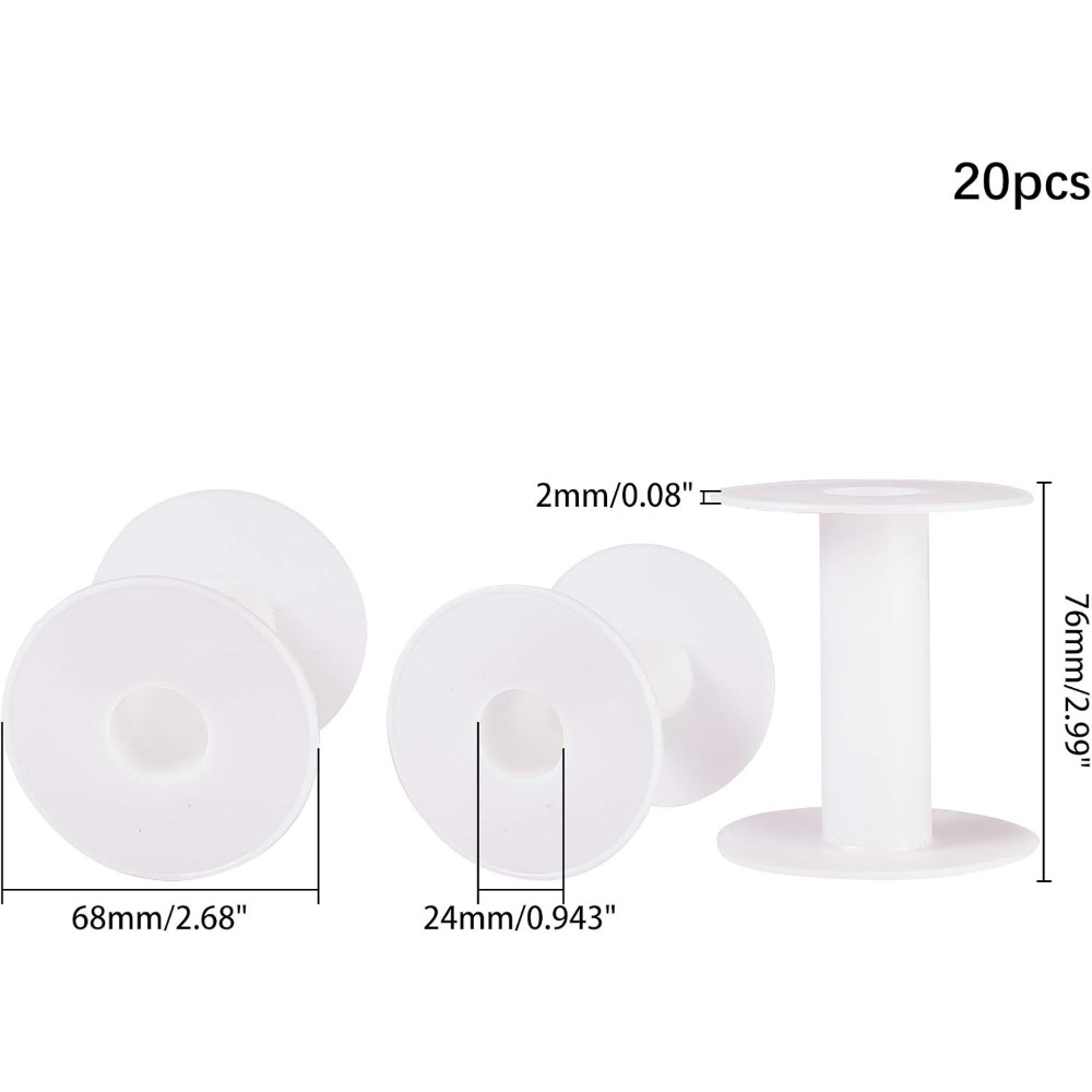 20pcs 3 Inches Plastic Empty S - Thread Bobbins Empty 评论和价格